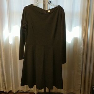 Old Navy Black Long Sleeve Fit & Flare Dress